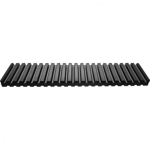 Ribbed rubber slab